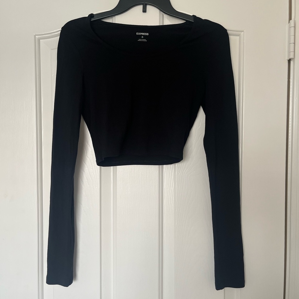Express Black Long Sleeve Bodysuit